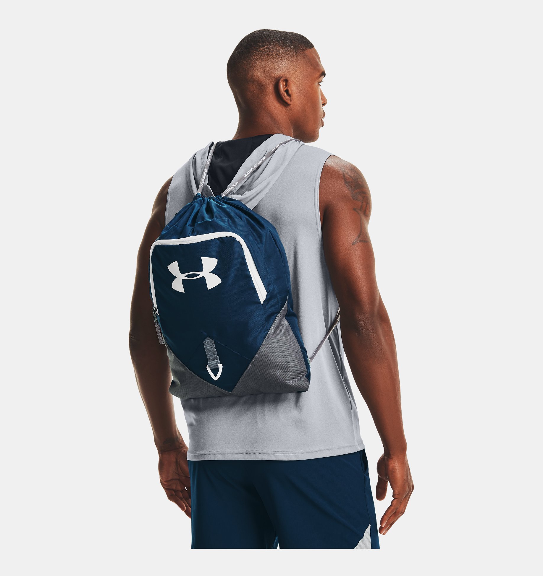 Under Armour UA Undeniable Sackpack Unisex Grey Sports Drawstring Bag 